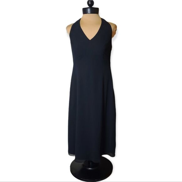 Loft Halter Black Dress Size 4 - Picture 2 of 9